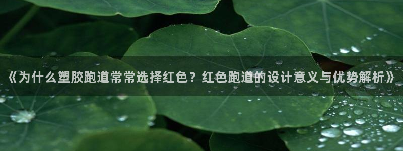 红足一1世官网足球推荐真人：《为什么塑胶跑道常常选择红色？红色跑道的设计意义与优势解析》