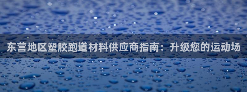 红足一1世官网：东营地区塑胶跑道材料供应商指南：升级您的运动场